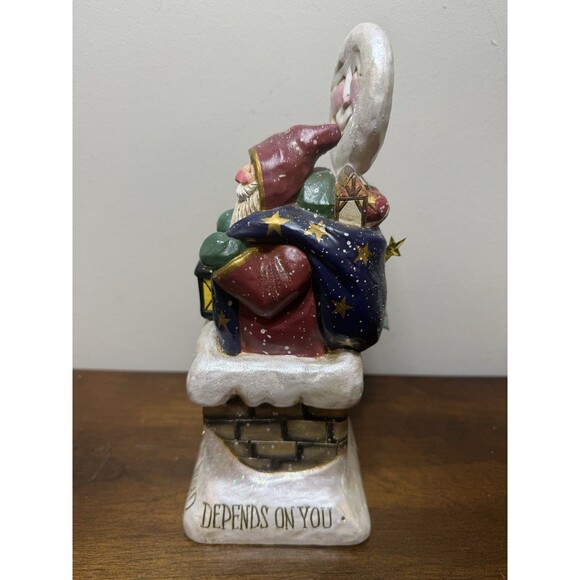 Santa Clause Pam Schifferl "When the World Depends on You" Figurine Midwest RARE - Picture 2 of 9